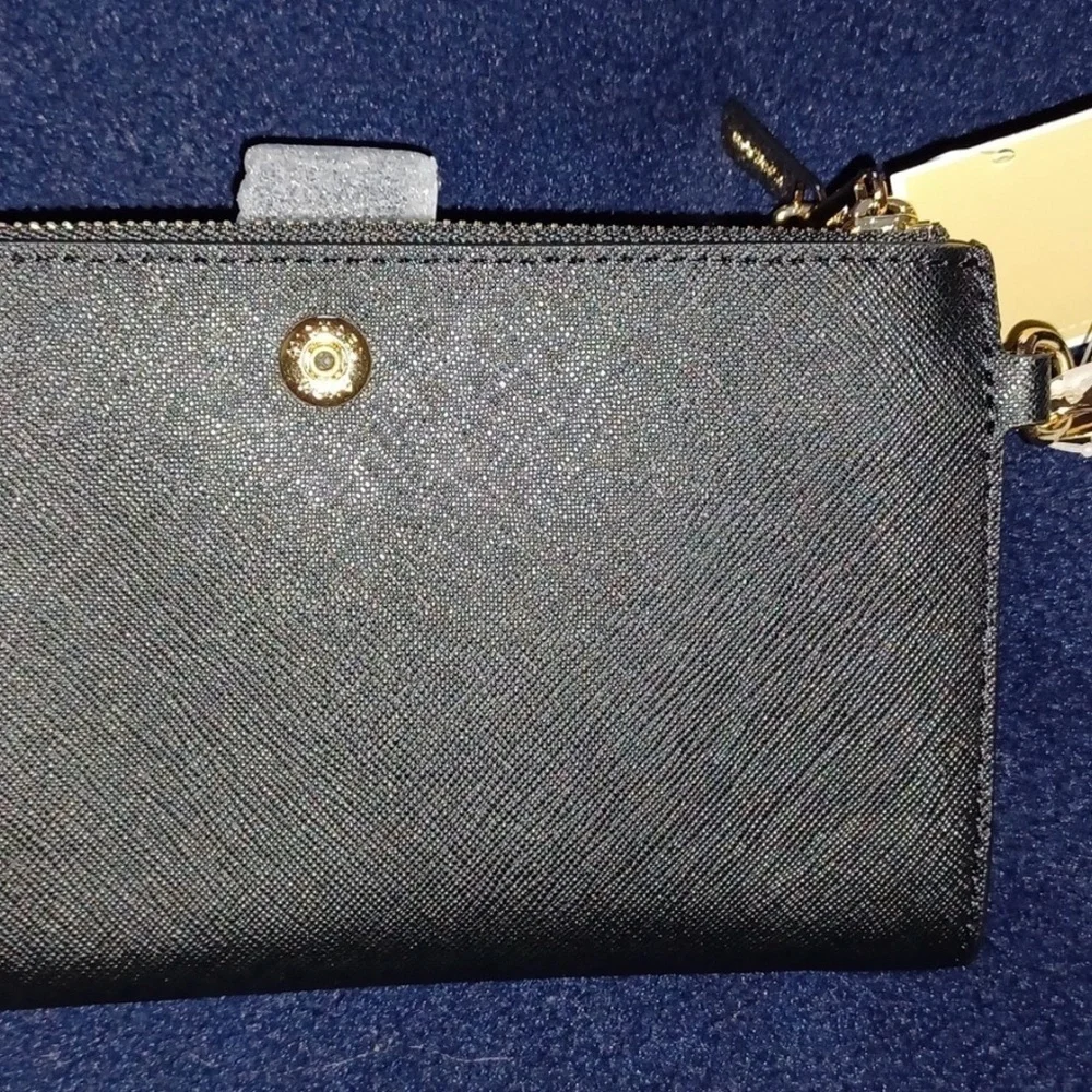 Michael Kors Double Zip Jet set Black Wristlet NWT